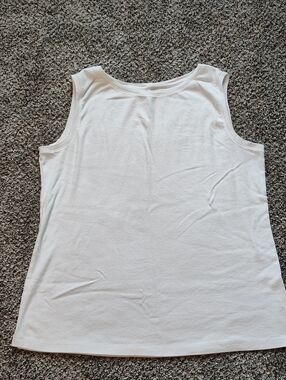 croft & barrow White Scoop Neck Women’s Tank Top